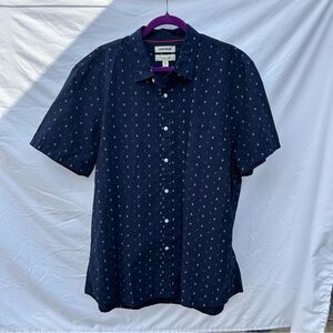 Goodthreads Dark Blue Casual Shirt with Pattern